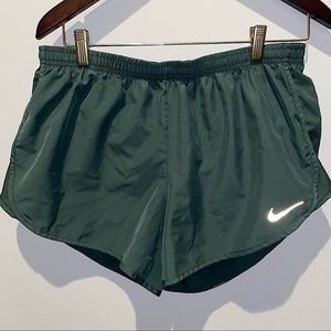 Nike Olive Green Athletic Running Shorts